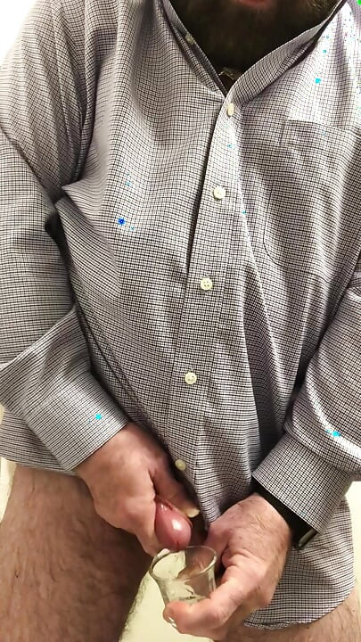 Having a cockjuice cocktail