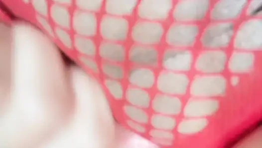 The stepsister's virgin pussy, I tease her with my huge cock and my tip