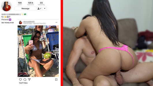 Geweldige seks met een Japans Braziliaans instagram -model