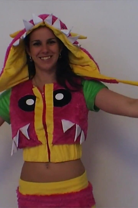 Young cutie in alien costume
