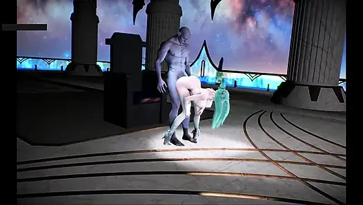 Digital Goddess Glow: besar bangkit- hentai animasi 3D