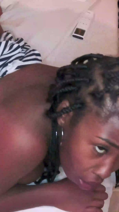 Sitting and enjoying the beautiful, sexy black woman | Clip 1