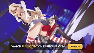 Mmd r-18 anime girls, сексуальний танцювальний кліп 291