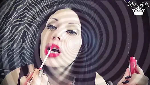 Meine lippenstifte bringen dich zum kommen