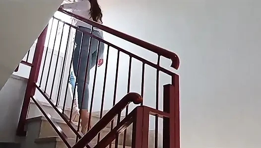 Teen in Jeans High Heels Blowjob Cum in Mouth Swallow. Shanaxnow