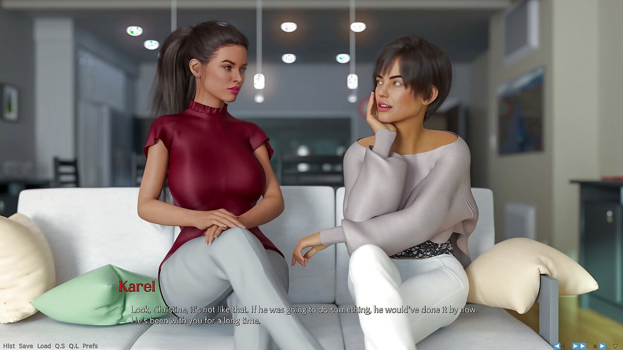 Awam-style Game - Being a Wife v1.220p - P2 - How a Proper, Decent Wife Like Christine Gradually Becomes Corrupted...