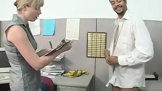 A big young cock for a nasty blonde MILF