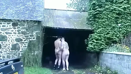 Dark haired chick from France gets sprayed with warm cum