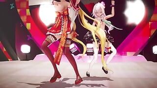 Mmd r-18 anime kızları seksi dans eden klip 253