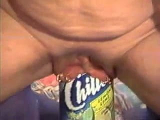 Squat Fucking a 28oz. Chiller Juice Bottle