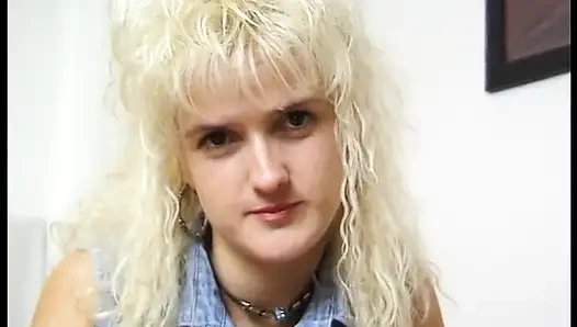 Blonde german MILF in solo act