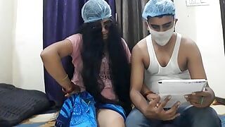 Best Ever xxx doggy style by indian teacher with hindi voice