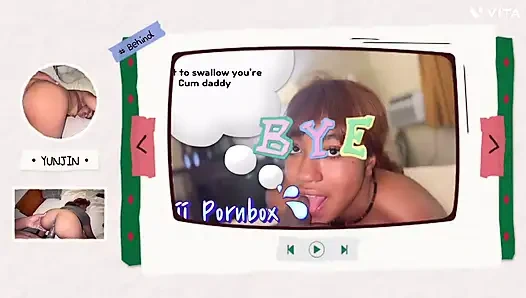 Aku mergokin cowok ini lagi nonton bokong boket hentainya, jadi aku ngebiarkan dia ngocok kontolku untuk ngocok kontolku di hari natal