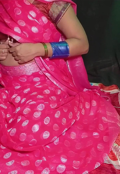 The Stepmother Looked Hot in a Pink Saree She and Anand Engaged in Sex in Various Positions Standing up, Lying Desi Hot Sexy