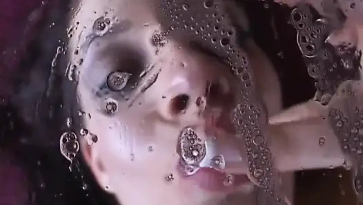 Tongue pierced princess makes deepthroat a fat one