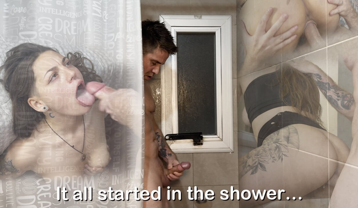 My Sister-in-law Caught Me Jerking off in the Shower