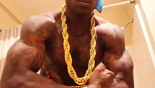BBC Worship Hallelujah Johnson ( Christmas Party with Center Meat ) Tall Dark Chocolate Muscles Tattoos Hairy BBC Hallelujah