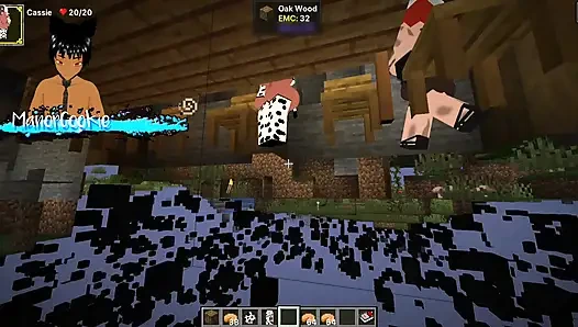 Minecraft Sexcraft The Jenny Mod  - Seeing what Cassie has to offer with her massive tits