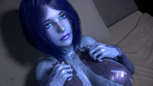 Sexe avec Cortana sur le lit : Halo 3D Porn Parody