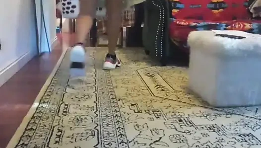 Dees Deep Clean. Dirty Housewife Dee Cleans and Picks up Around Your House with No Pants or Panties on.