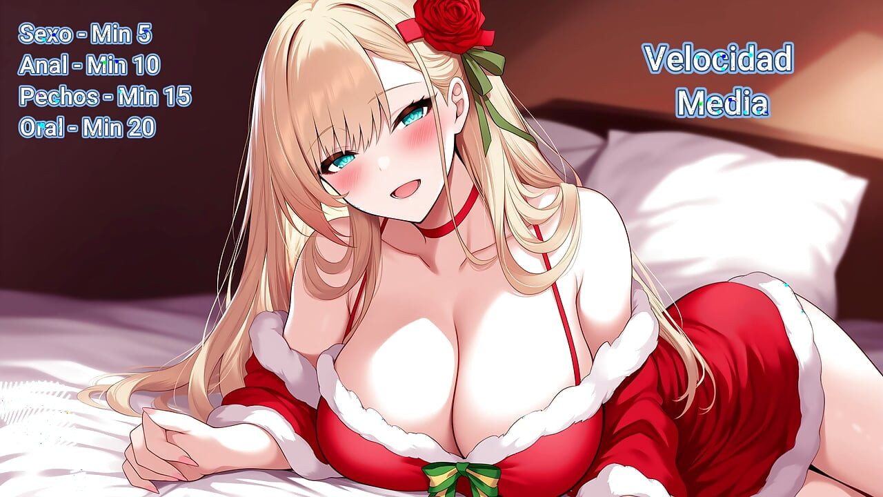 Spanish ASMR JOI - Santa wants to fuck you dry. Can you withstand all the rounds?