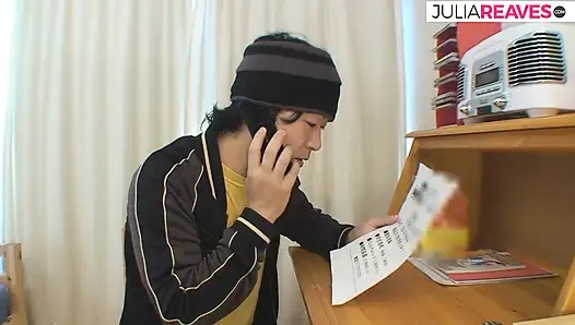 Sexy girl sucks a huge cock then gets gets fucked to cumshot