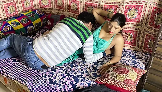 Beautiful Indian Bhabhi in Nighty Getting Horny for Sex