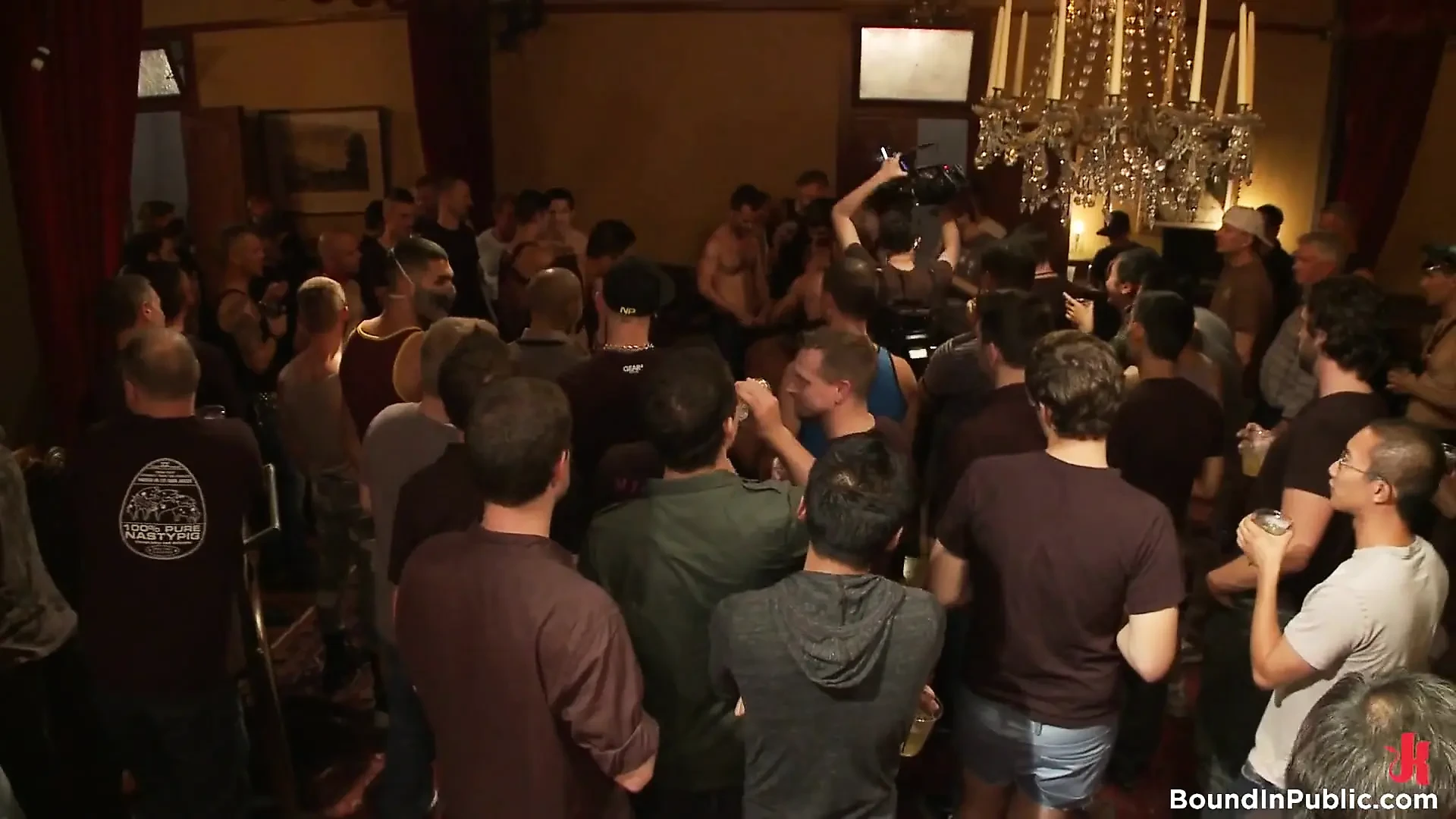 Live Shoot: Dirk Caber and 200 Horny Men at Folsom Weekend Party.