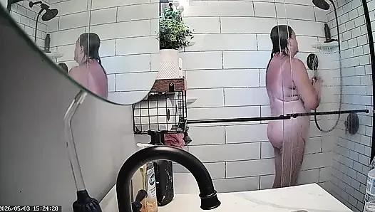 Mrs. Joanne Tanner a Real Public Schoolteacher Captured in the Shower 05-01-26 & 05-03-26