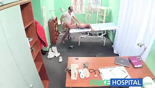 FakeHospital Hot blonde loves the doctors muscle