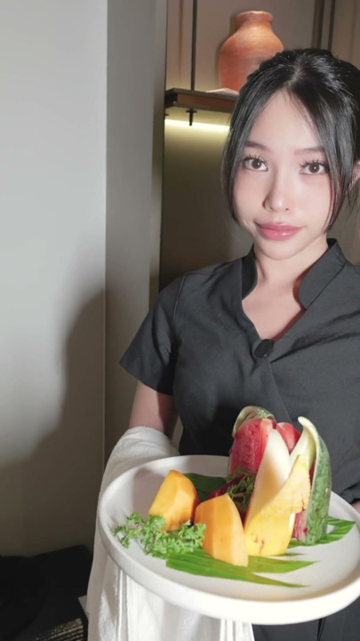 Asian Masseuse Gives Client a Footjob and Lets Him Cum Inside