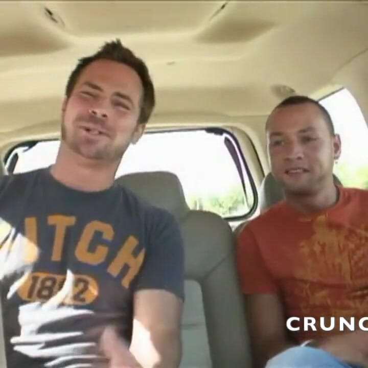 Twink fucked raw by sexy straight in exhib in the car