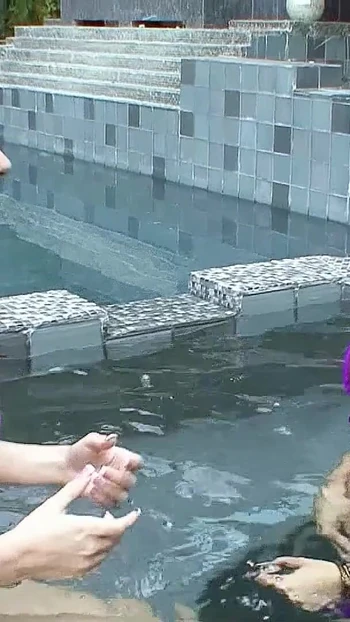 Spectacular moment from "Redhead and blonde Teen First Time Lesbian Pool Sex and fingering"