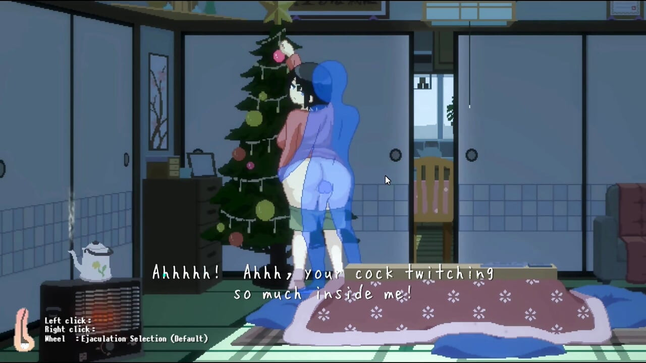 Hentai Game - esposa com peitos enormes faz sexo violento em casa