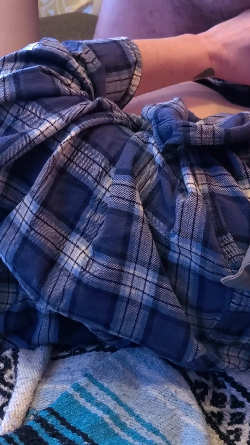 My Sexy MILF wife rubs her wet clit, I set up the cams then I fuck her hard till I blow my load on sexy soft belly! | Clip 2