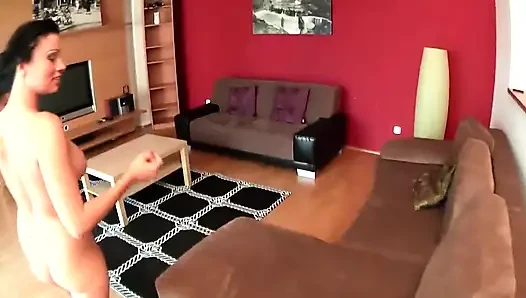 Hot Brunette with Big Tits Get Fucked Hard