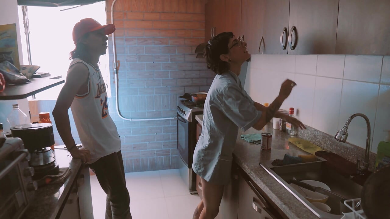 Fucking My Boss in the Kitchen