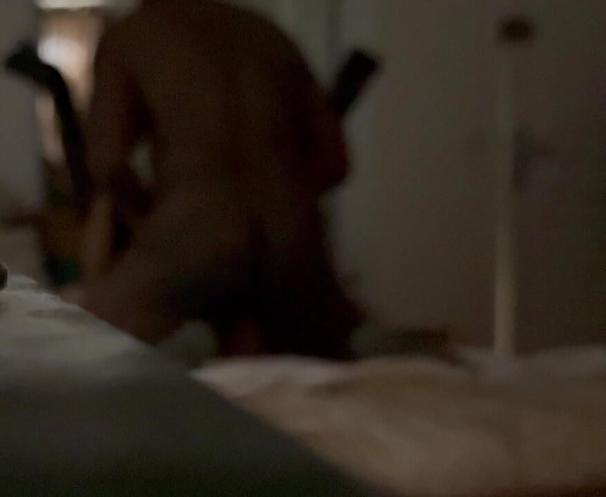 His wife is on vacation with her little ones, he visits me last night to fill me up