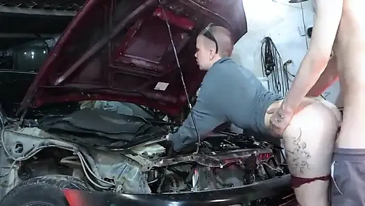 Sexy Mechanic Vilu Vidish Gets Pounded Toyota Ae101