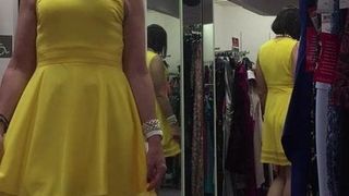Vestido de fiesta amarillo