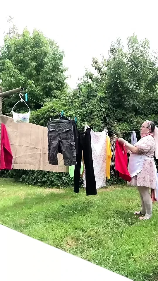 In a babydoll outfit with a new dress to extend the edge.