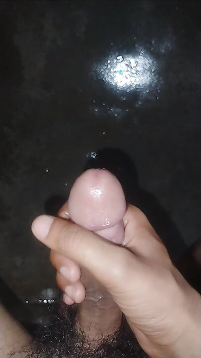 Solo cock stroking