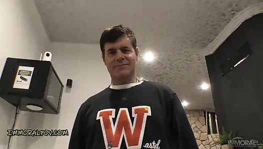 Lana Roy college girl with tan lines hammered ussr style!