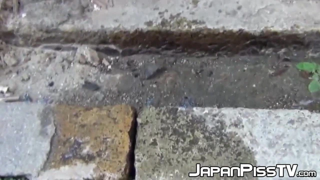 Horny perv records cute jap girls urinating in public