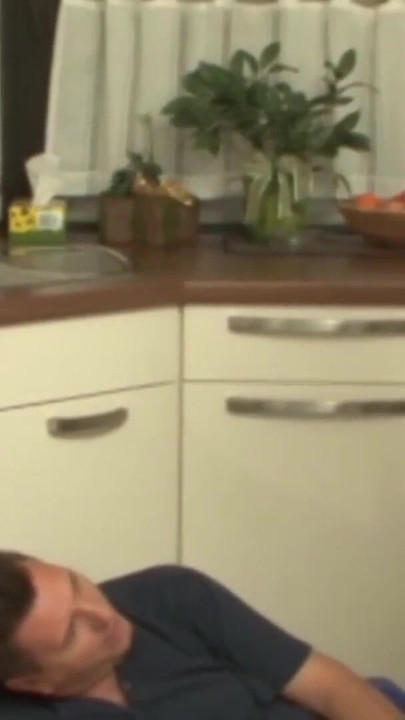 Thrilling moment from "Kitchen after work German"