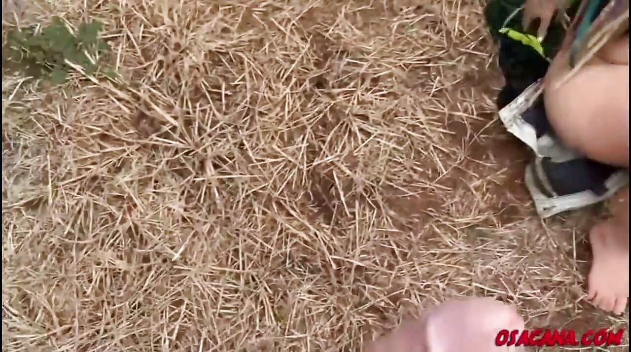 Piękna młoda dziewczyna z lękami rucha się na plantacji kawy
