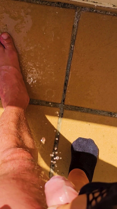 He needed a foot massage, so I gave it to him in my special way! | Clip 1