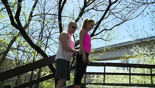 Kişisel Genç Eğitmen Yoğun Egzersiz Sikişi