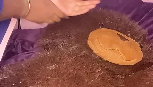 The Hairy Pretty Pussy American Girl Ebony Solo Video
