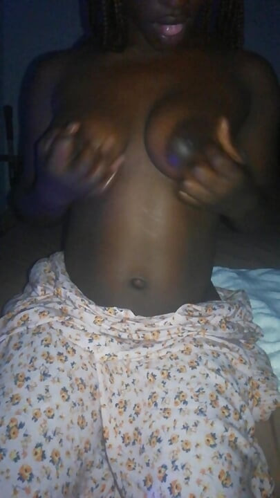 Hot Amature Homemade  African  Ebony Oiled Teen Big Tits Dancing Sexy Body  POV